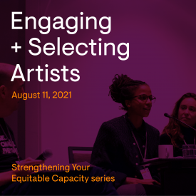 engaging and selecting artists icon